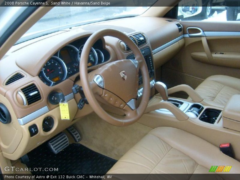 Sand White / Havanna/Sand Beige 2008 Porsche Cayenne S