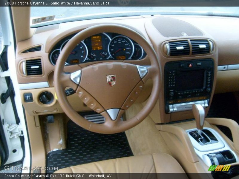 Sand White / Havanna/Sand Beige 2008 Porsche Cayenne S