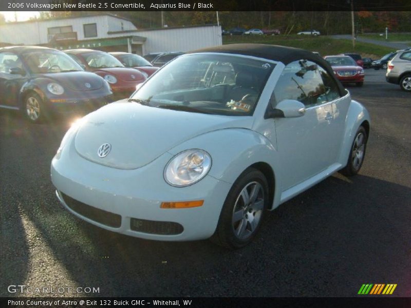 Aquarius Blue / Black 2006 Volkswagen New Beetle 2.5 Convertible