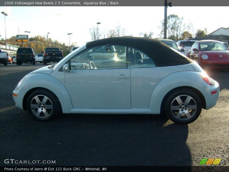 Aquarius Blue / Black 2006 Volkswagen New Beetle 2.5 Convertible