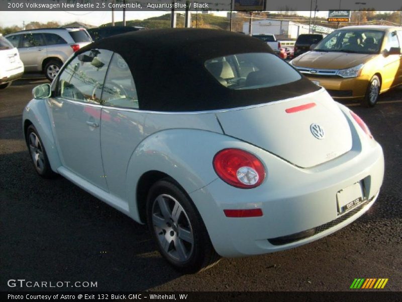 Aquarius Blue / Black 2006 Volkswagen New Beetle 2.5 Convertible