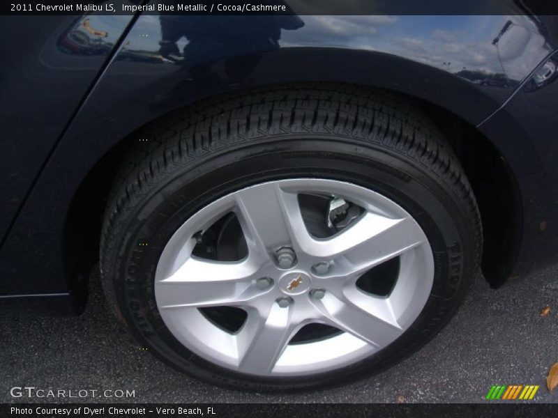 Imperial Blue Metallic / Cocoa/Cashmere 2011 Chevrolet Malibu LS