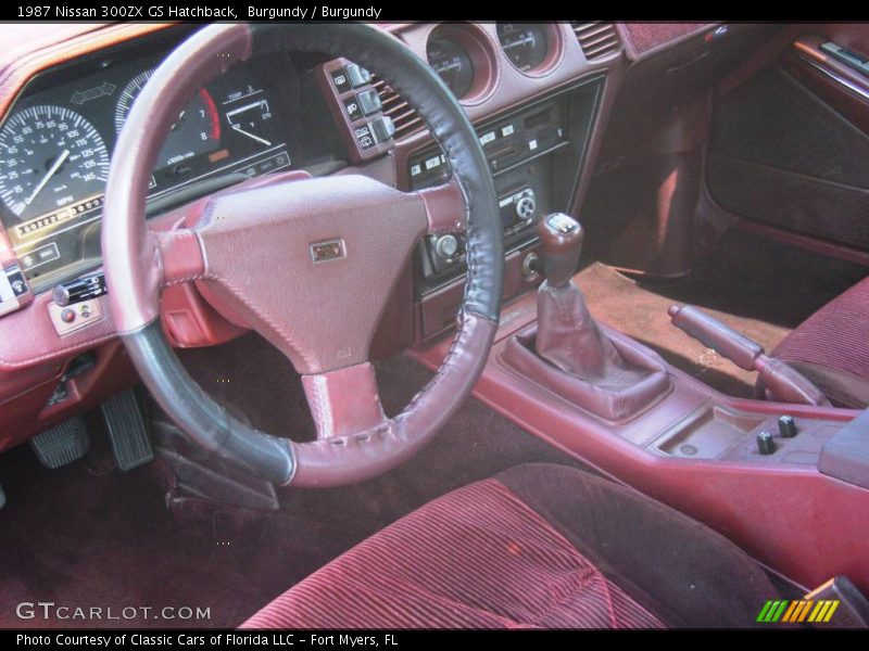 Burgundy / Burgundy 1987 Nissan 300ZX GS Hatchback
