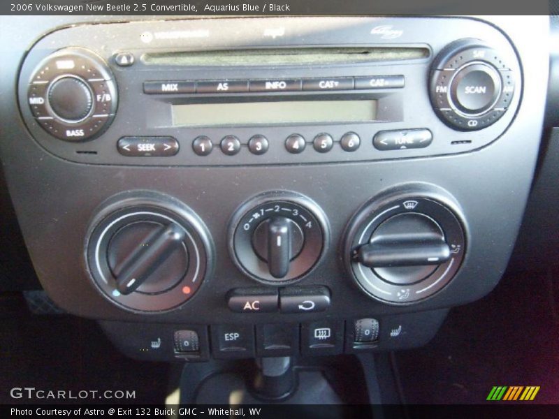 Aquarius Blue / Black 2006 Volkswagen New Beetle 2.5 Convertible