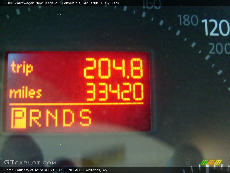 Aquarius Blue / Black 2006 Volkswagen New Beetle 2.5 Convertible