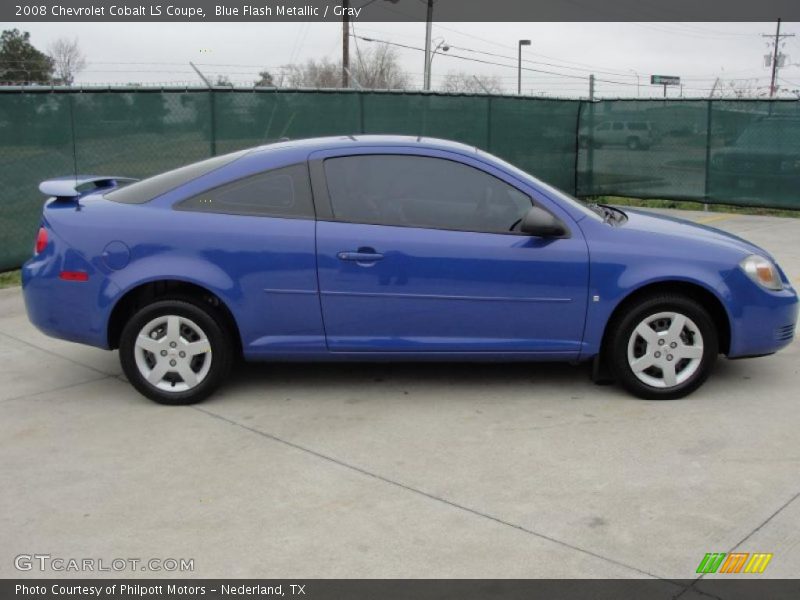 Blue Flash Metallic / Gray 2008 Chevrolet Cobalt LS Coupe