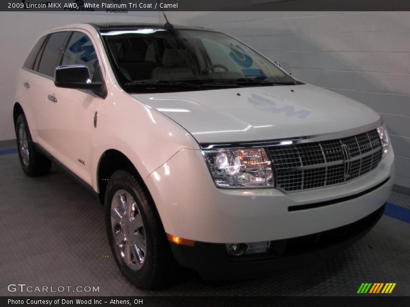 White Platinum Tri Coat / Camel 2009 Lincoln MKX AWD