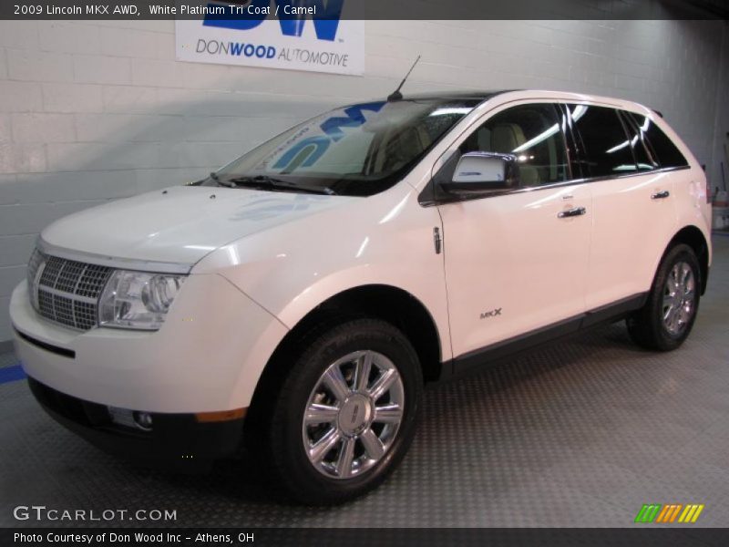 White Platinum Tri Coat / Camel 2009 Lincoln MKX AWD