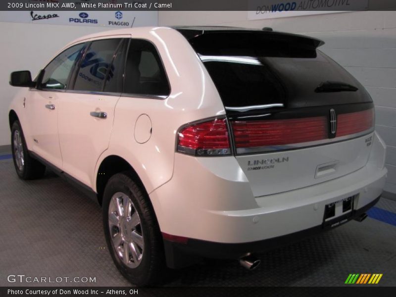 White Platinum Tri Coat / Camel 2009 Lincoln MKX AWD