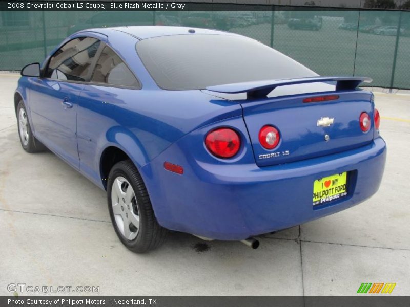 Blue Flash Metallic / Gray 2008 Chevrolet Cobalt LS Coupe