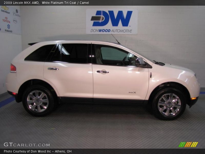 White Platinum Tri Coat / Camel 2009 Lincoln MKX AWD