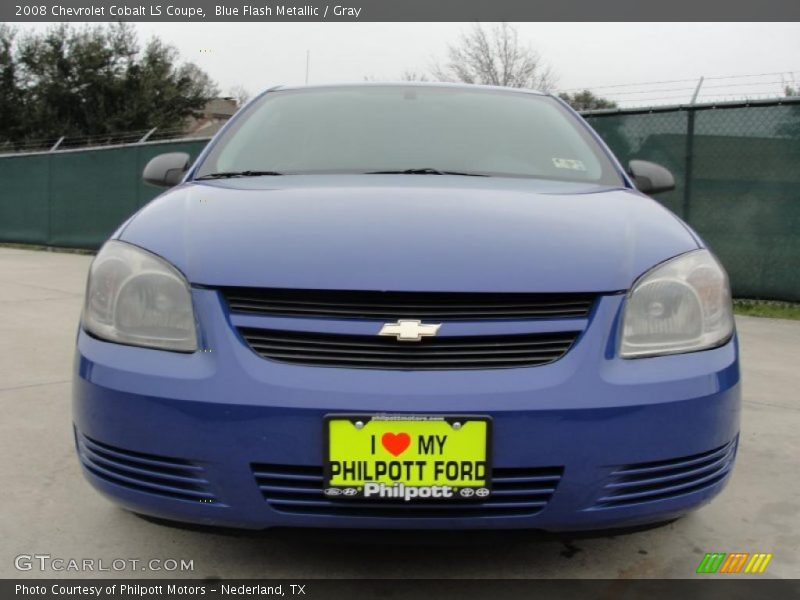 Blue Flash Metallic / Gray 2008 Chevrolet Cobalt LS Coupe