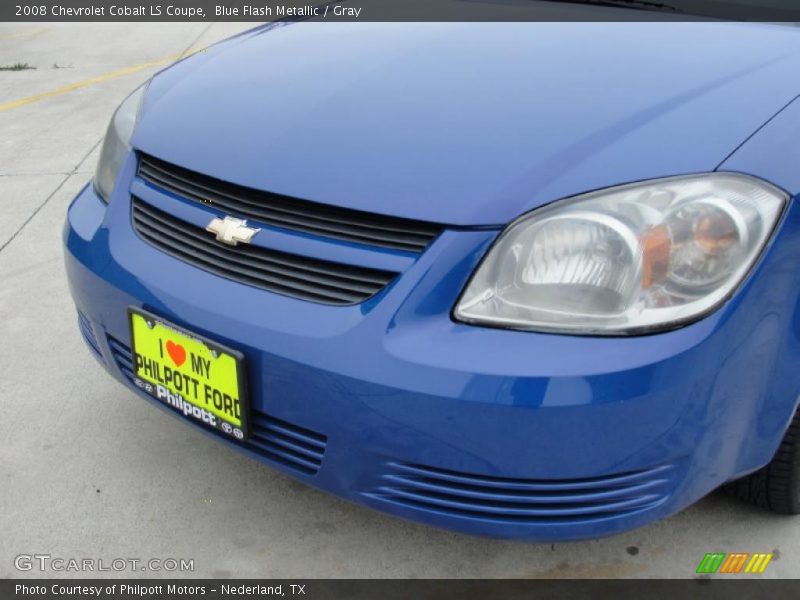 Blue Flash Metallic / Gray 2008 Chevrolet Cobalt LS Coupe