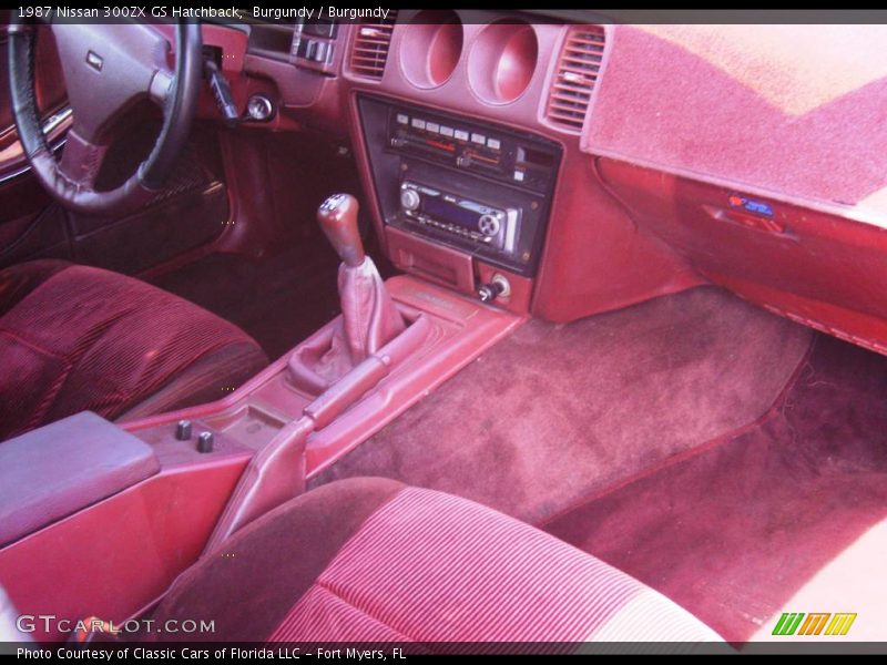 Burgundy / Burgundy 1987 Nissan 300ZX GS Hatchback