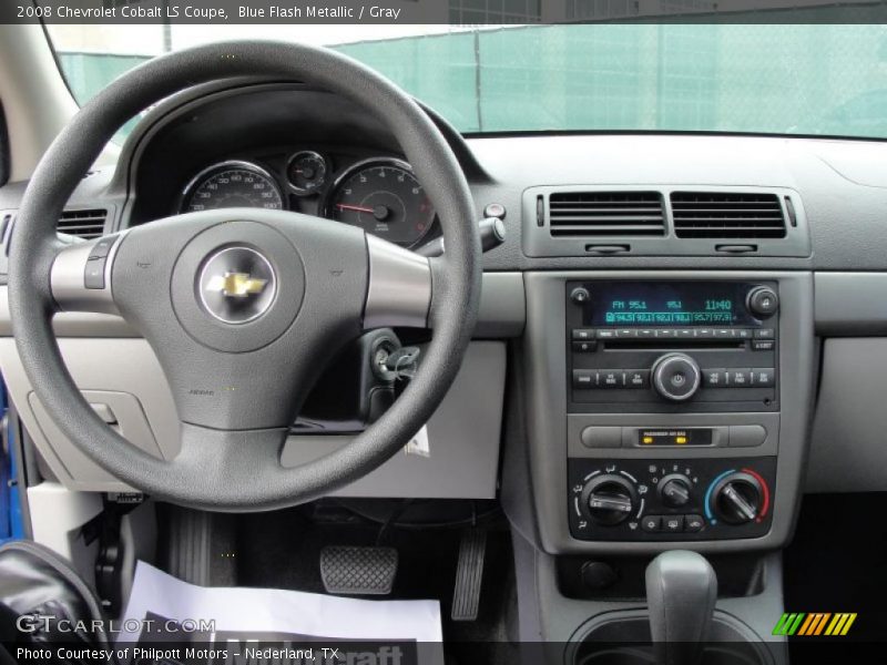 Blue Flash Metallic / Gray 2008 Chevrolet Cobalt LS Coupe