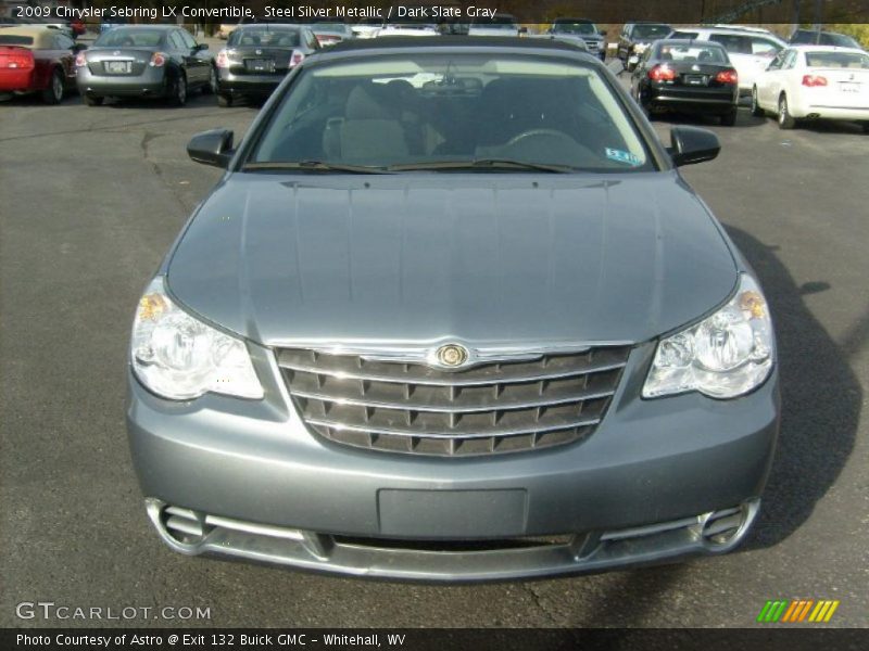 Steel Silver Metallic / Dark Slate Gray 2009 Chrysler Sebring LX Convertible