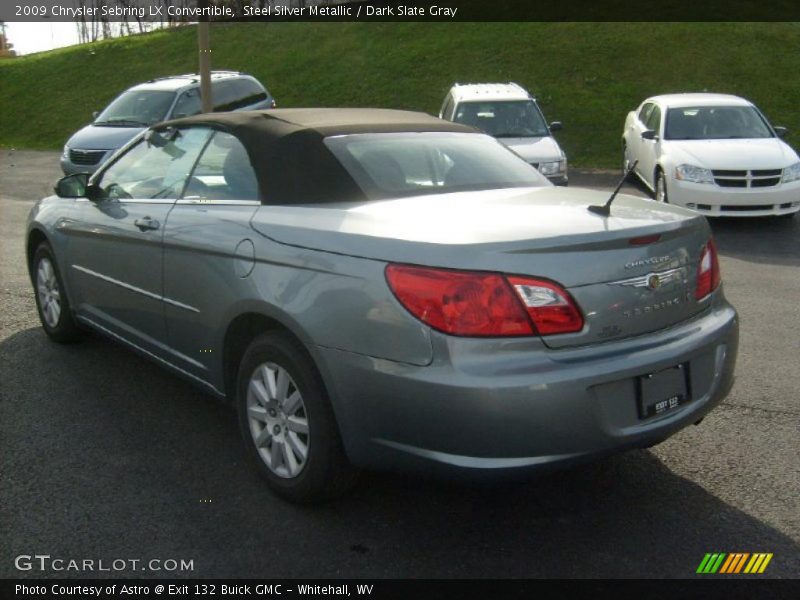 Steel Silver Metallic / Dark Slate Gray 2009 Chrysler Sebring LX Convertible