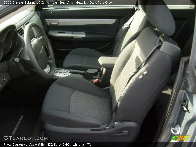 Steel Silver Metallic / Dark Slate Gray 2009 Chrysler Sebring LX Convertible
