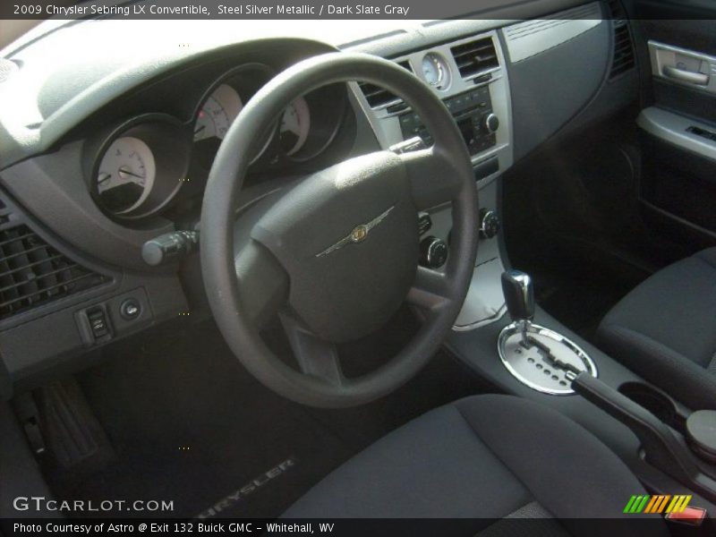 Dark Slate Gray Interior - 2009 Sebring LX Convertible 