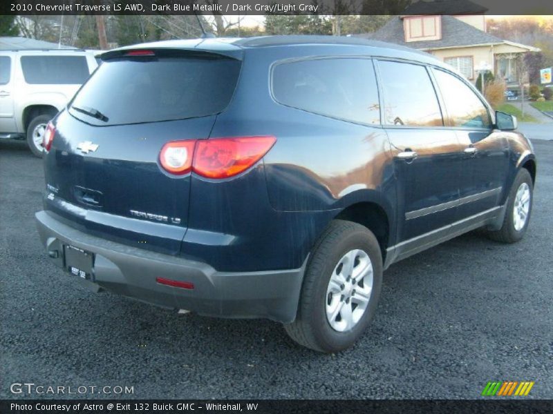 Dark Blue Metallic / Dark Gray/Light Gray 2010 Chevrolet Traverse LS AWD