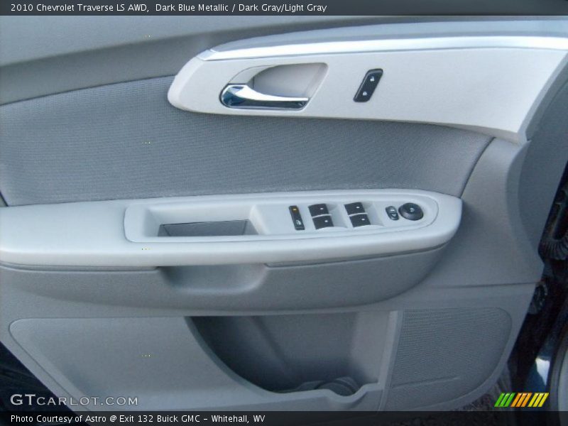 Dark Blue Metallic / Dark Gray/Light Gray 2010 Chevrolet Traverse LS AWD
