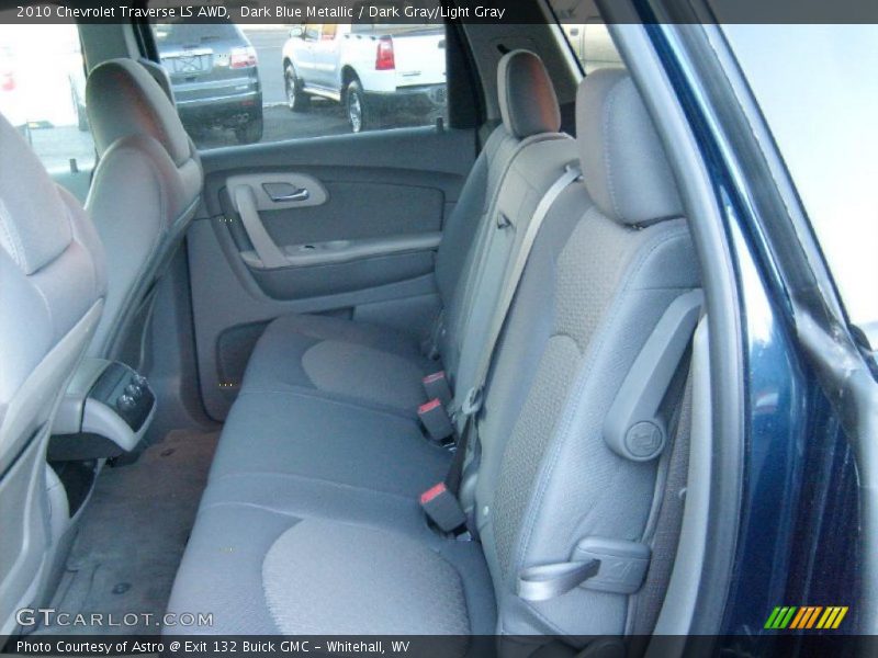 Dark Blue Metallic / Dark Gray/Light Gray 2010 Chevrolet Traverse LS AWD