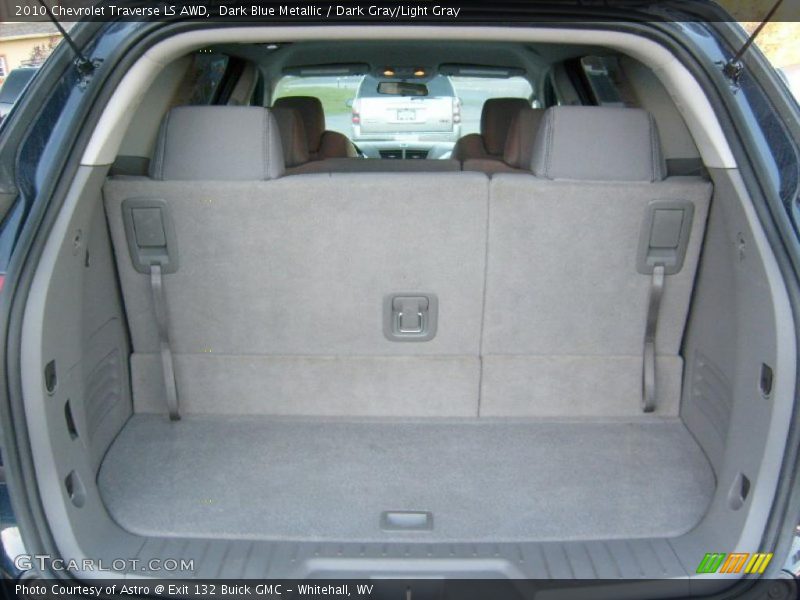 Dark Blue Metallic / Dark Gray/Light Gray 2010 Chevrolet Traverse LS AWD