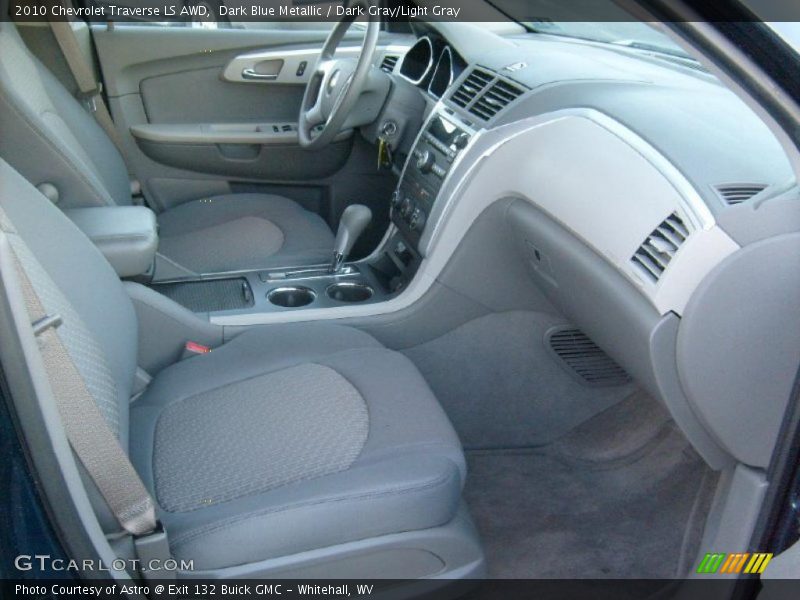 Dark Blue Metallic / Dark Gray/Light Gray 2010 Chevrolet Traverse LS AWD