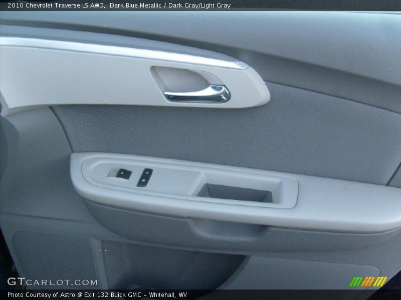 Dark Blue Metallic / Dark Gray/Light Gray 2010 Chevrolet Traverse LS AWD