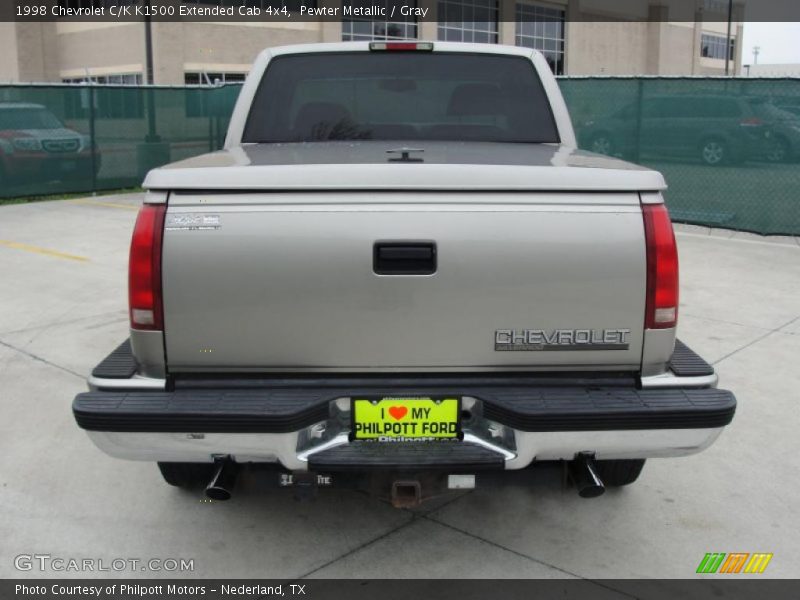 Pewter Metallic / Gray 1998 Chevrolet C/K K1500 Extended Cab 4x4