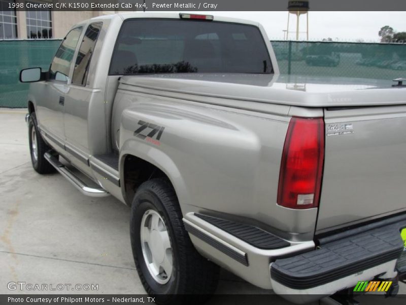 Pewter Metallic / Gray 1998 Chevrolet C/K K1500 Extended Cab 4x4