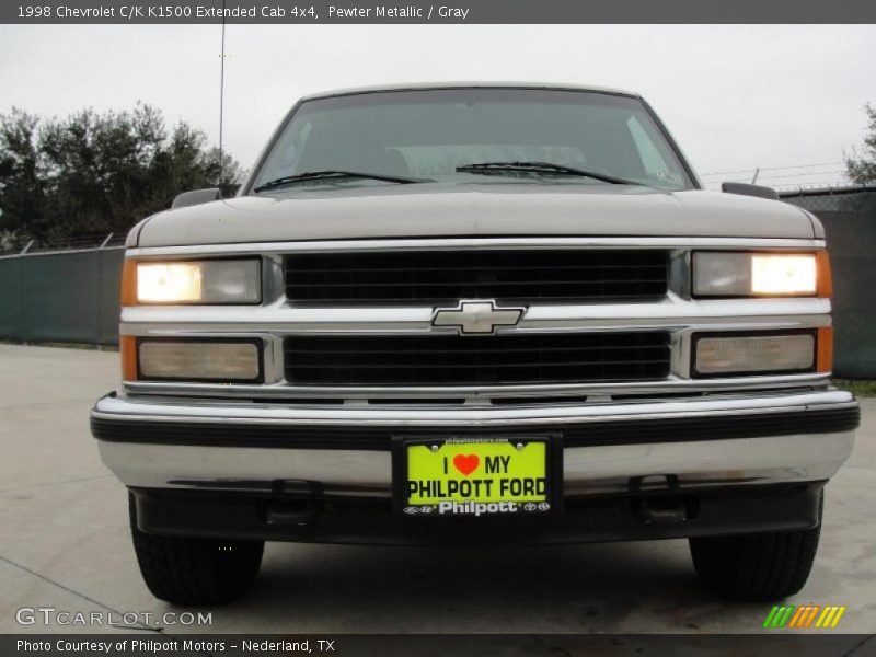 Pewter Metallic / Gray 1998 Chevrolet C/K K1500 Extended Cab 4x4