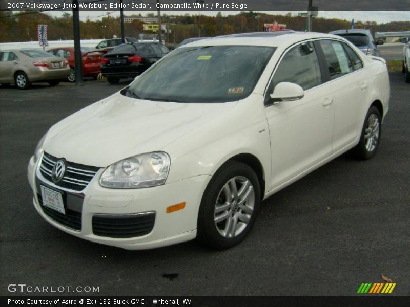 Campanella White / Pure Beige 2007 Volkswagen Jetta Wolfsburg Edition Sedan