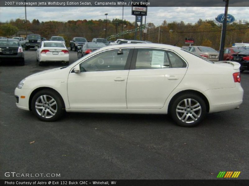 Campanella White / Pure Beige 2007 Volkswagen Jetta Wolfsburg Edition Sedan