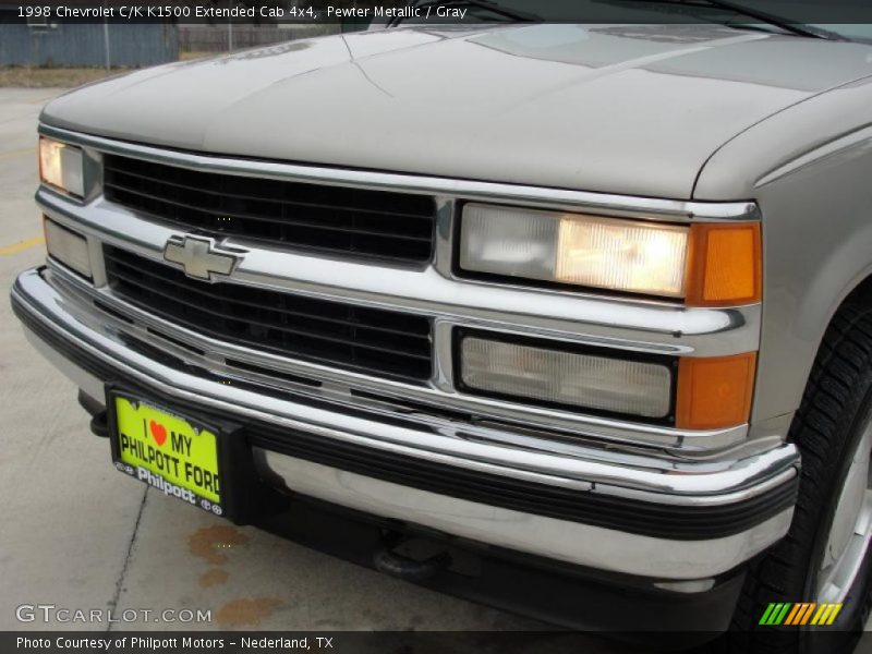 Pewter Metallic / Gray 1998 Chevrolet C/K K1500 Extended Cab 4x4