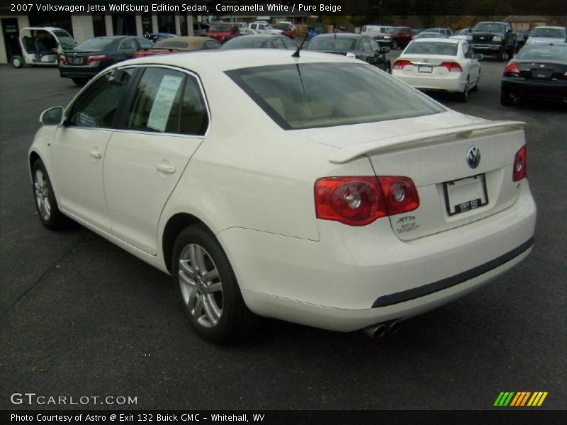 Campanella White / Pure Beige 2007 Volkswagen Jetta Wolfsburg Edition Sedan