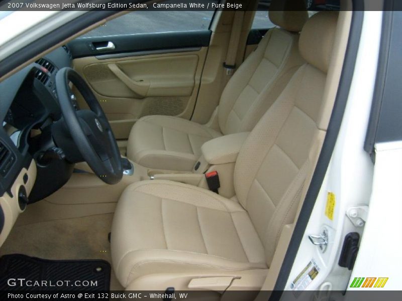 Campanella White / Pure Beige 2007 Volkswagen Jetta Wolfsburg Edition Sedan