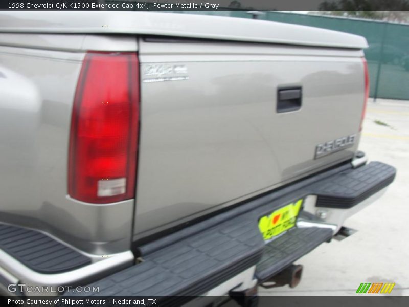 Pewter Metallic / Gray 1998 Chevrolet C/K K1500 Extended Cab 4x4