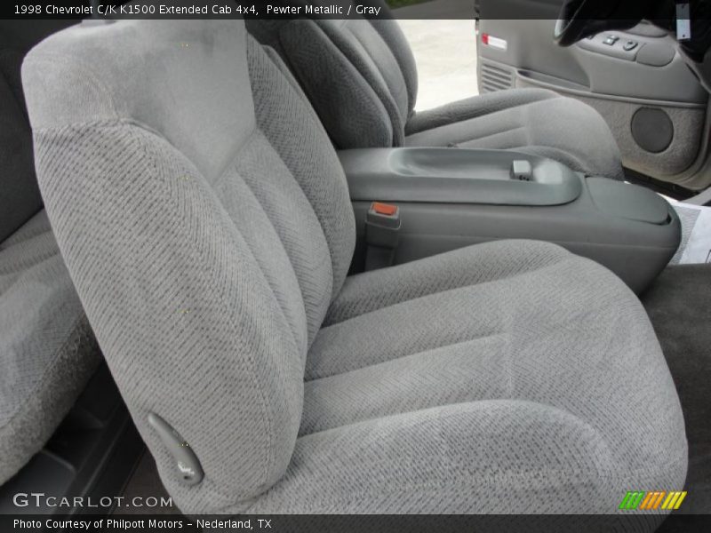 Pewter Metallic / Gray 1998 Chevrolet C/K K1500 Extended Cab 4x4