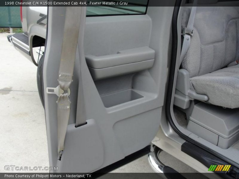 Pewter Metallic / Gray 1998 Chevrolet C/K K1500 Extended Cab 4x4