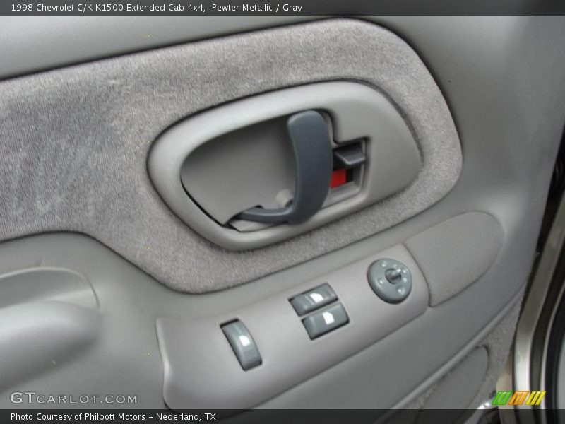 Pewter Metallic / Gray 1998 Chevrolet C/K K1500 Extended Cab 4x4