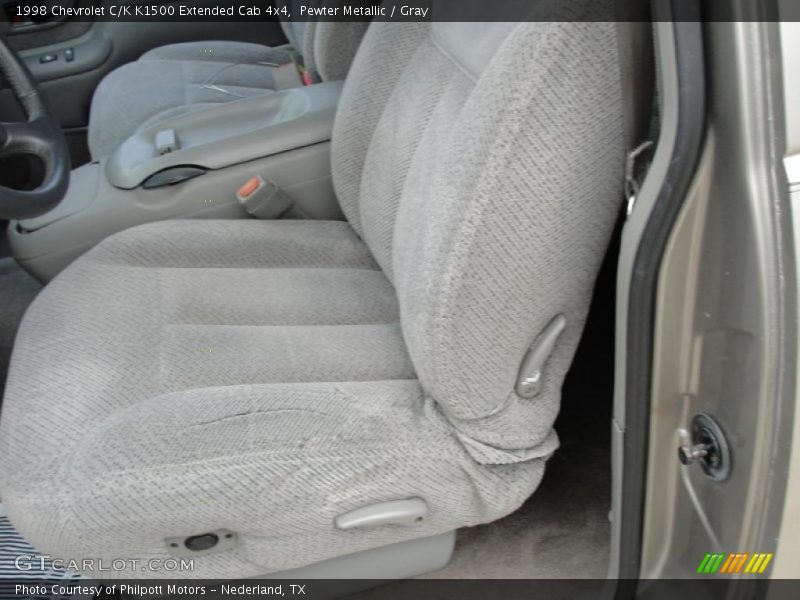 Pewter Metallic / Gray 1998 Chevrolet C/K K1500 Extended Cab 4x4