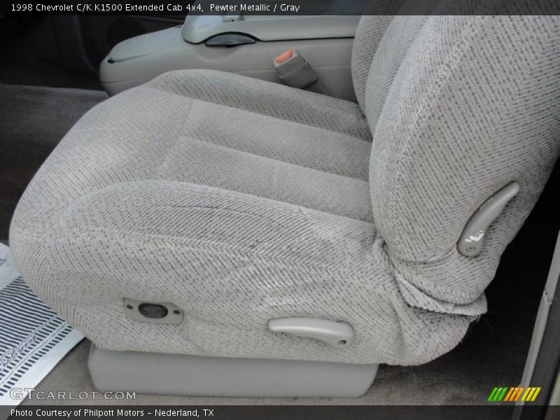 Pewter Metallic / Gray 1998 Chevrolet C/K K1500 Extended Cab 4x4