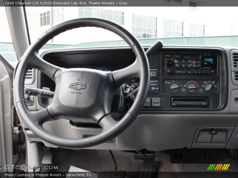 Pewter Metallic / Gray 1998 Chevrolet C/K K1500 Extended Cab 4x4