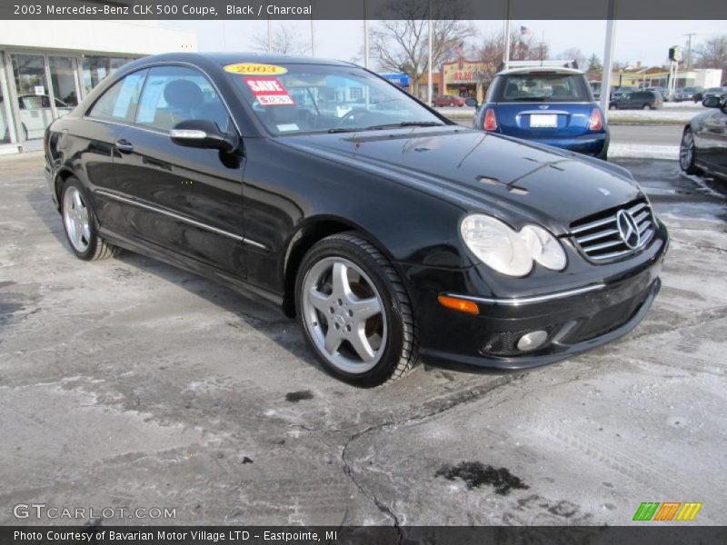 Black / Charcoal 2003 Mercedes-Benz CLK 500 Coupe