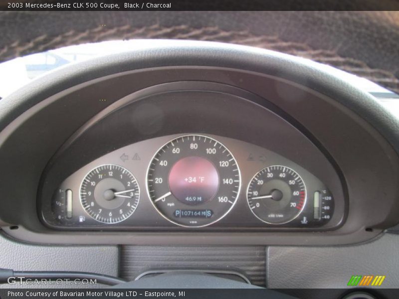  2003 CLK 500 Coupe 500 Coupe Gauges