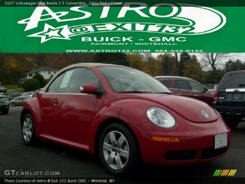 Salsa Red / Cream 2007 Volkswagen New Beetle 2.5 Convertible