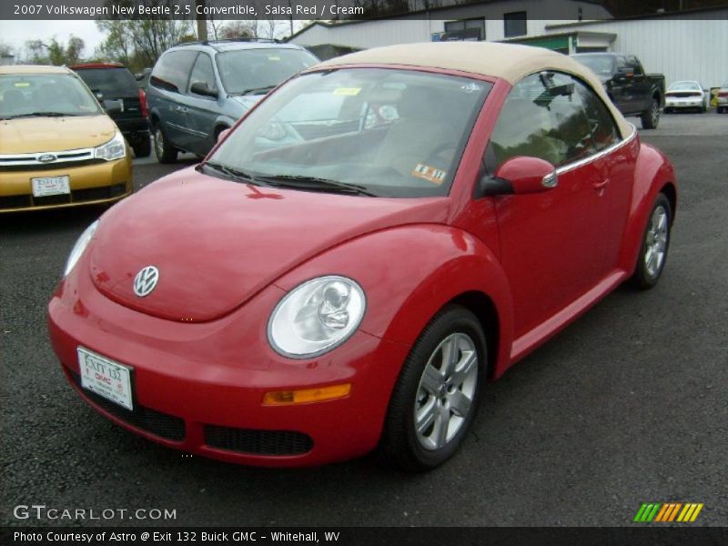 Salsa Red / Cream 2007 Volkswagen New Beetle 2.5 Convertible