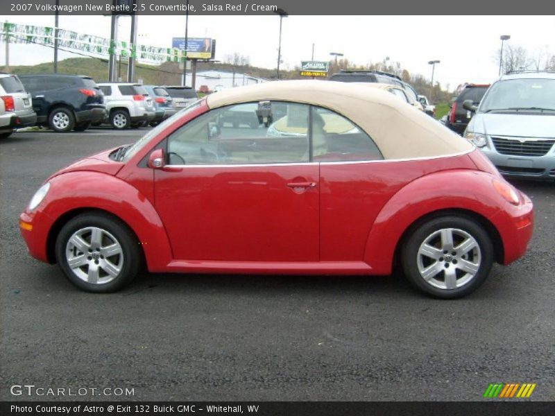 Salsa Red / Cream 2007 Volkswagen New Beetle 2.5 Convertible