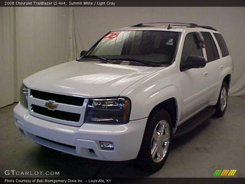 Summit White / Light Gray 2008 Chevrolet TrailBlazer LS 4x4